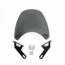 Universal Retro Motorcycle Windscreen Windshield 5" for 7" Headlights for Black