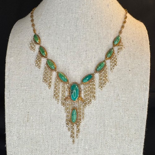 Antique 14k green turquoise - antique,