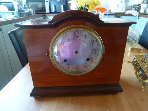 Antique new haven mantle clock - antique,