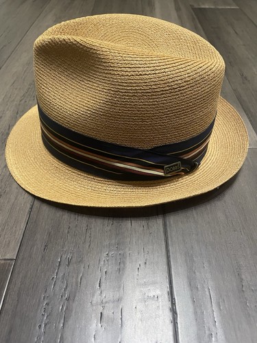 Vintage dobbs rogue palm - palm, straw