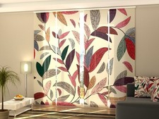 Sliding Panel Curtain for Sliding Glass Door, any sizes - Colorful Leaves