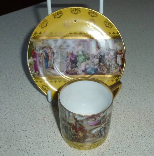 China coffee can and saucer