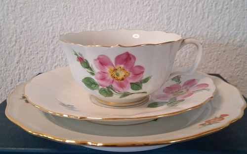 Meissen coffee set rose - meissen,