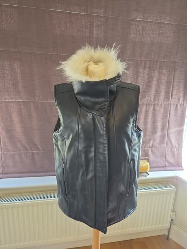 Helmut lang lamb - leather, gilet