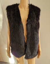 Black Faux Fur Gilet