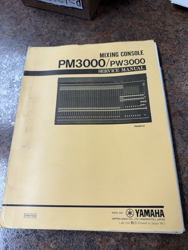 Yamaha pm3000 mixing - yamaha,