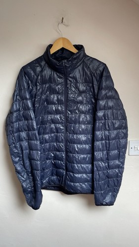 Uniqlo navy gloss down jacket - uniqlo,