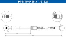 BRAKE HOSE 24514004883