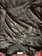 Anne Harvey Size 24 Brown Embroidered Short Sleeve Top