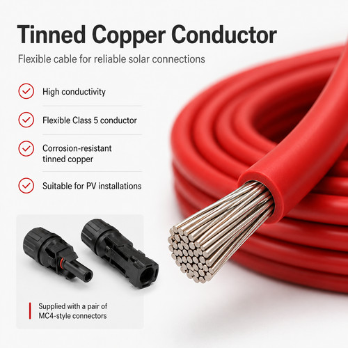 Solar cable 4mm - pv, 4mm²