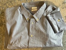 Paul Smith Button Collared Shirt Size XXL Pale Blue made in Italy range