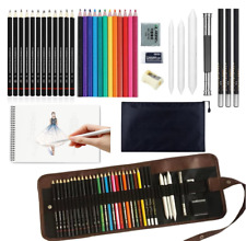 WEAMOLE Sketch Pencil Set, 37pcs Art Supplies with Drawing Pencils, Oil Colored