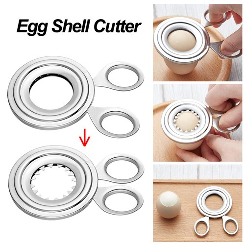 Stainless boiled egg topper - stainless,