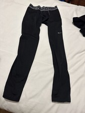 Nike PRO Combat base Layer Compression Mens Black Leggings. L. House Clearance.