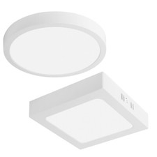 Surface-Mounted LED Ceiling Light Round or Square 6W, 12W, 18W, 24W 4000K