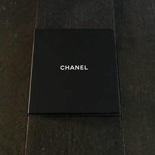 CHANEL BLACK LOGO EMPTY BOX  FOR SCARF JEWELLERY NECKLACE GLOVES 17x17x4.5 CM