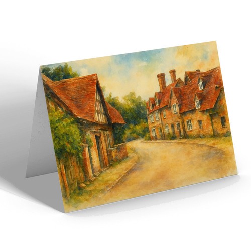 Greeting card mill - greeting, house