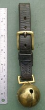 Old Victoria 23 Brass Horse Crotal Bell on Strap, Free P&P, sleigh bicycle bike