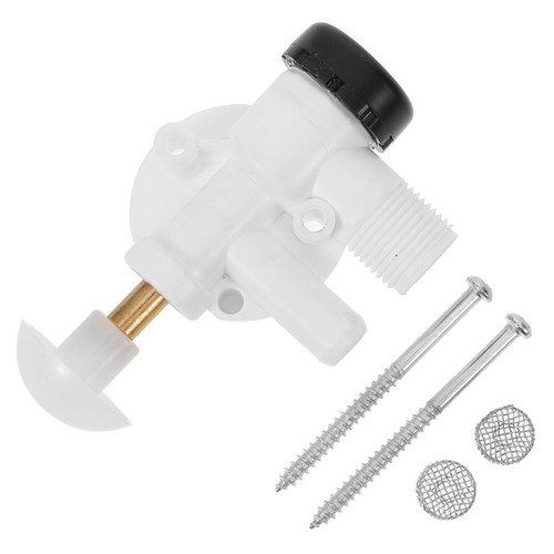White abs water valve kit - white,
