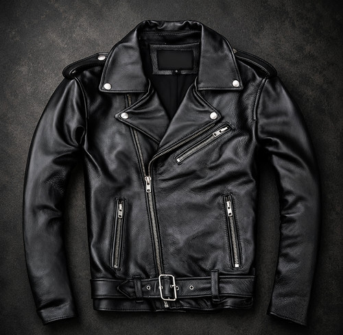 Men black genuine leather - black,