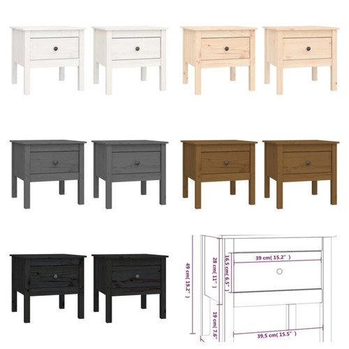 Bedside cabinets with - cabinets, drawer