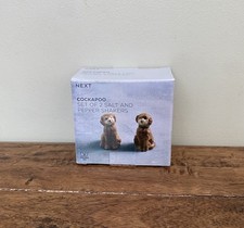 NEXT Charlie Cockapoo Salt & Pepper Shakers Dog Stoneware Table - BNIB