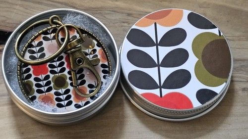 Orla kiely handcrafted - kiely, keyring