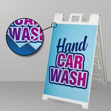 Hand Car Wash Custom A Frame Signicade Sign, Sidewalk Sign, Sandwich Board