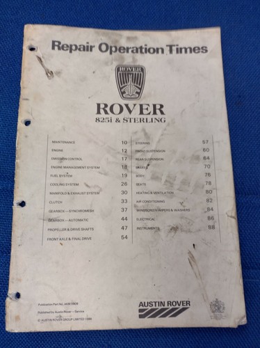 Rover 825i sterling repair - rover,