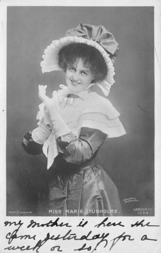 Postcard edwardian actress - -,