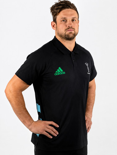 Harlequins mens black adidas - black,