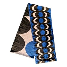 Marimekko For Target Kavio Reversible Cotton Table Runner Blue White Black 