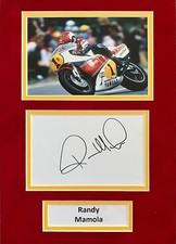 Randy Mamola Hand Signed A4