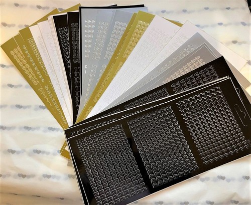 Peel off stickers 3 - off, letters