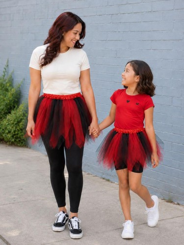 Red black fairy costume - red, &