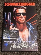 Arnold Schwarzenegger Hand Signed Mounted 8x10 Canvas wCOA