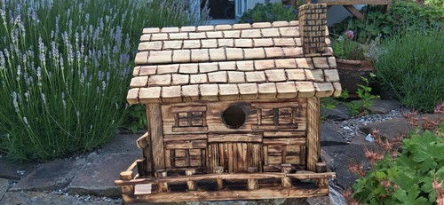 Solid handmade birdhouse - solid,