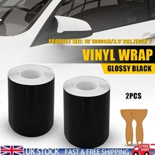 2x Gloss Black De-chroming