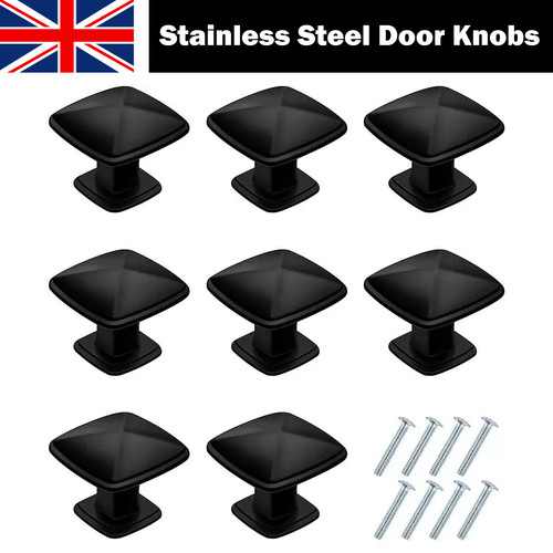 12pcs cabinet door knobs black - 12pcs,