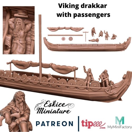 28mm viking drakkar - 28mm,