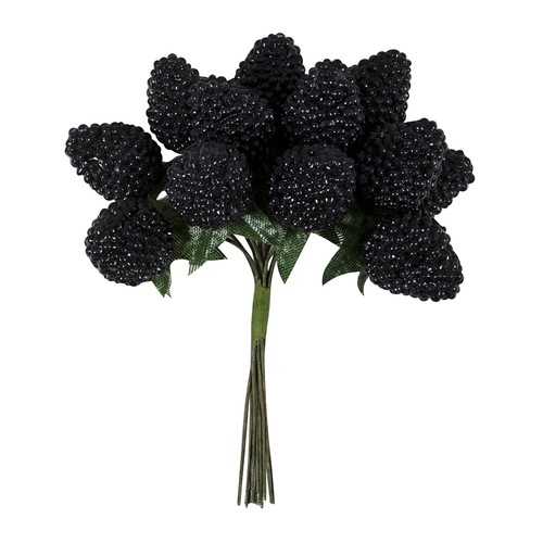 Faux blackberry picks - faux, bunch