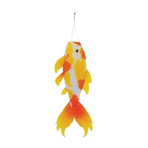 Realistic yellow koi fish - realistic,
