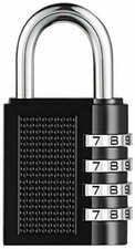 4 Digit Combination Padlock Heavy Duty Outdoor Lock Gym Travel Luggage Locker