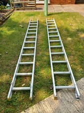 LADDER by Clima - Aluminium 2 x 12 rung  sections 3.5mtrs  x  6.3mtrs - USED