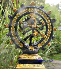 Shiva nataraja figurine brass - shiva,
