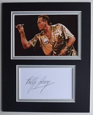 Bobby George Signed Autograph 10x8 photo display Darts Sport Champion COA AFTAL