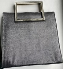 Russell &Bromley grey Satin