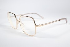 Viktor and Rolf Eyeglasses VR 18 Womens Gold Full Rim Metal Glasses Frames 54 mm