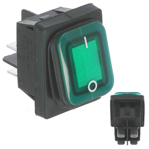 Moffat green rocker switch - rocker,