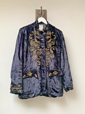 Vintage Black Crushed Velvet